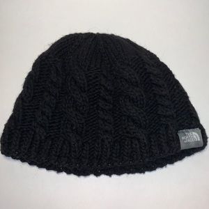 The North Face Black knitt Beanie - Fleece Lined